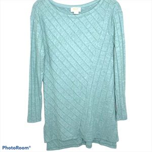 Anthropologie Maeve Devine Mint‎ Green Tunic Top XS